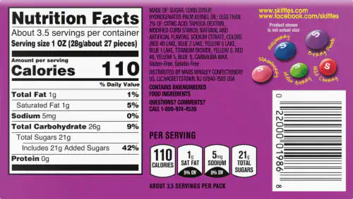 Skittles Candy 36x61g Original