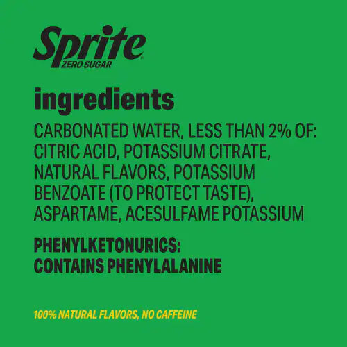 Sprite Lemon-Lime Can 12x355ml Zero