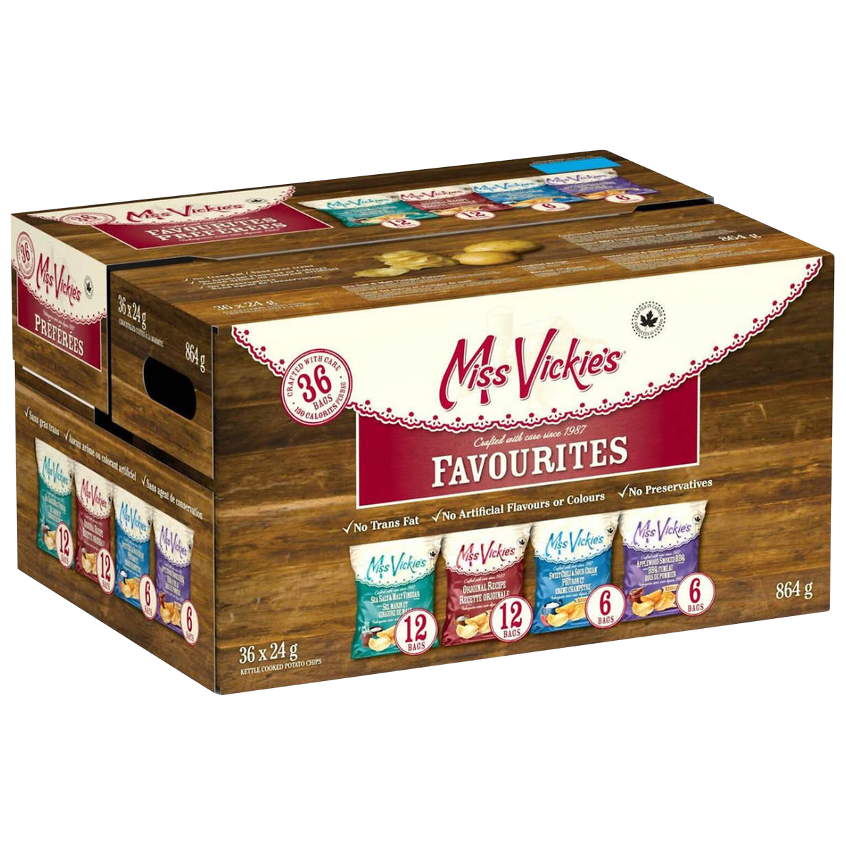 Miss Vickie's Chips 36x24g Variety