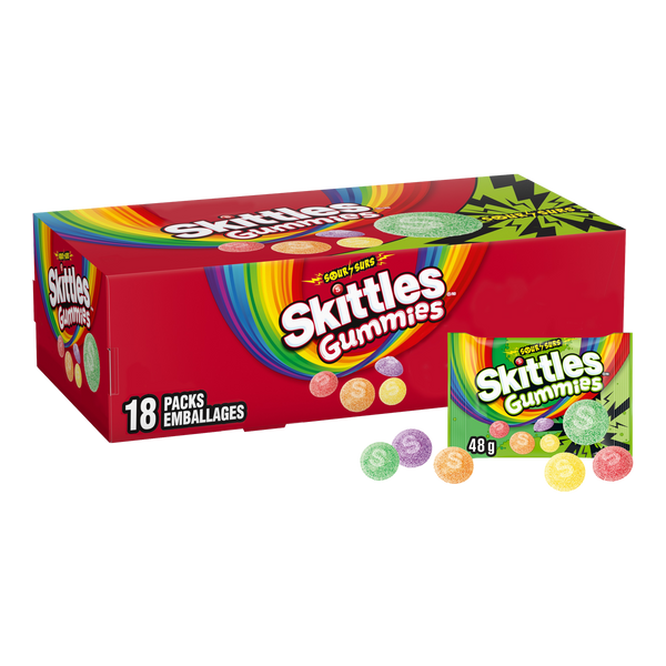 Skittles Gummies 18×48g Sour