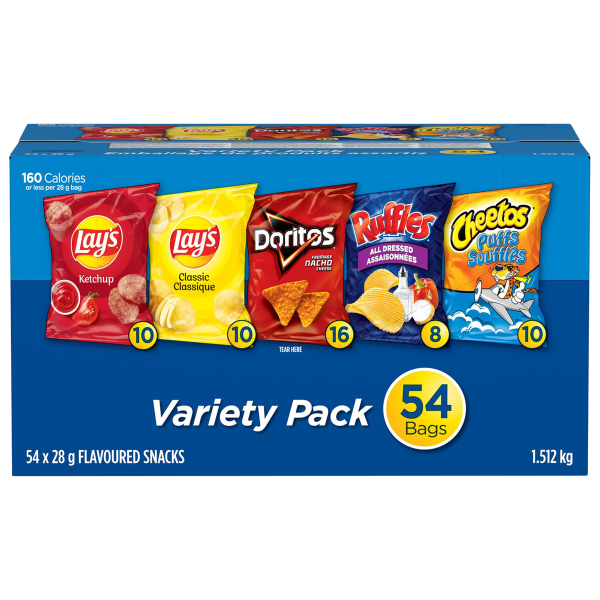 Frito Lay Chips 54×28g Variety