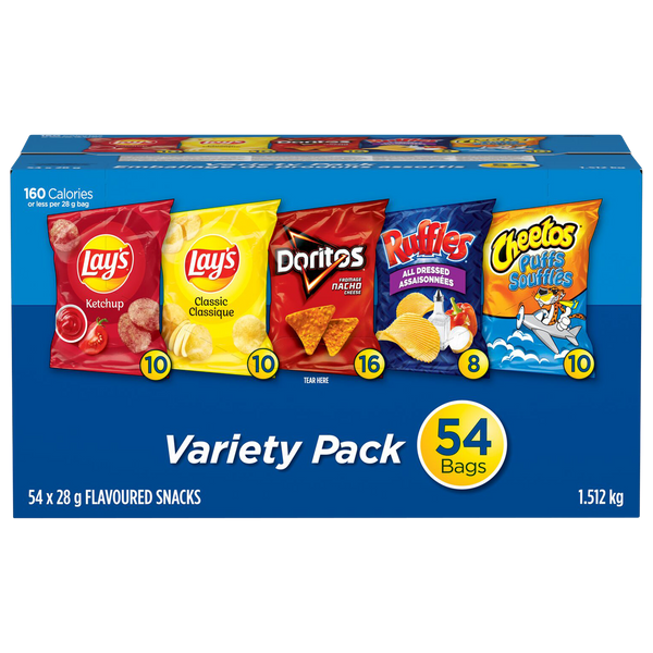 Frito Lay Chips 54×28g Variety