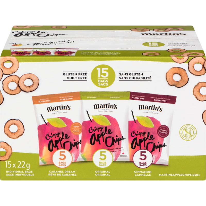 Apple Chips Martin's 24x22g Assorted