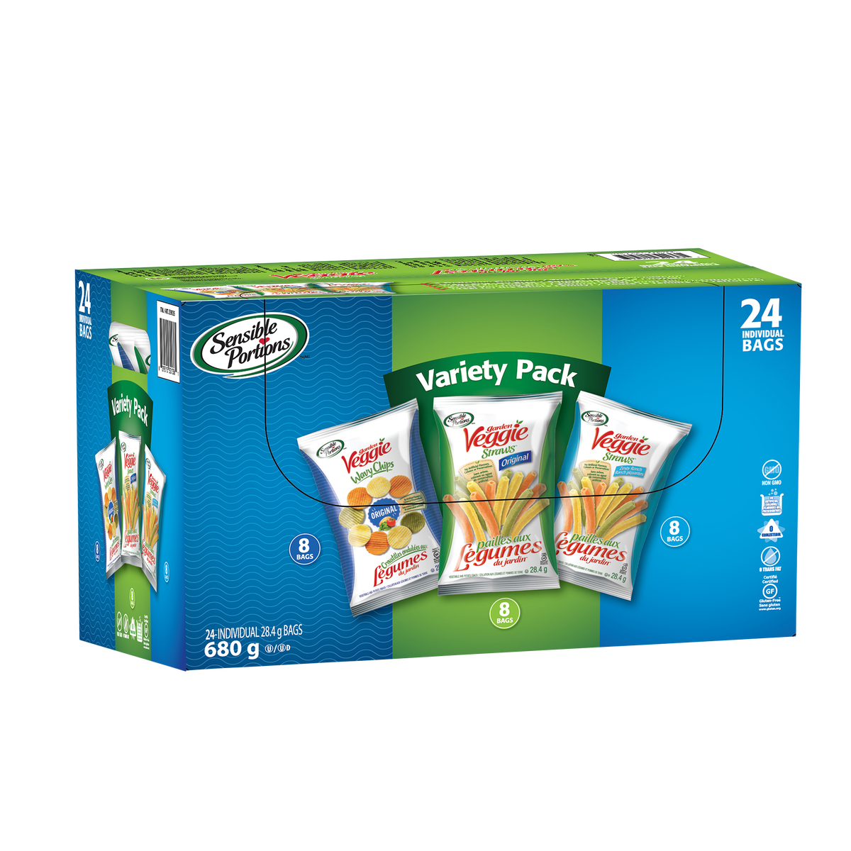 Garden Veggie Straws & Chips 24x28g Assorted
