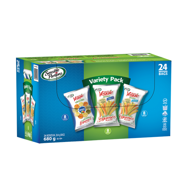 Garden Veggie Straws & Chips 24x28g Assorted