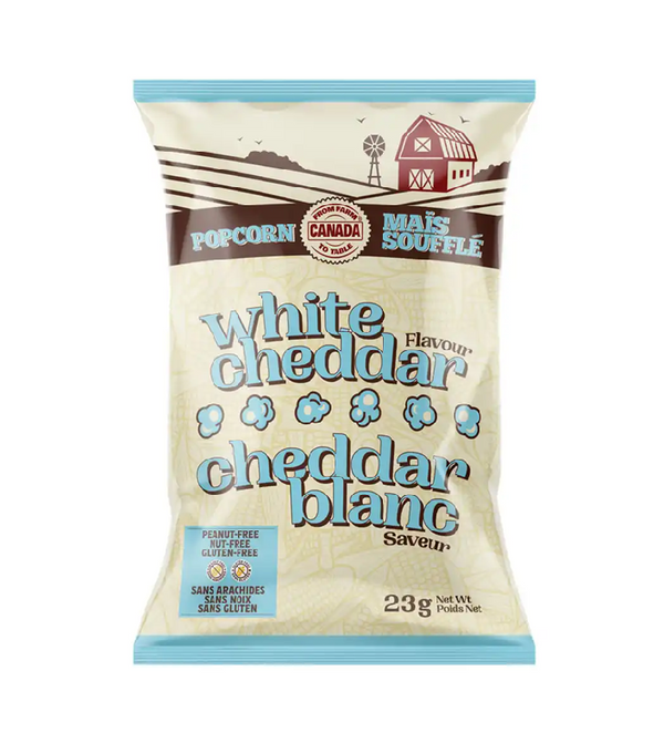 Popcorn From Farm to Table 32x23g White Cheddar
