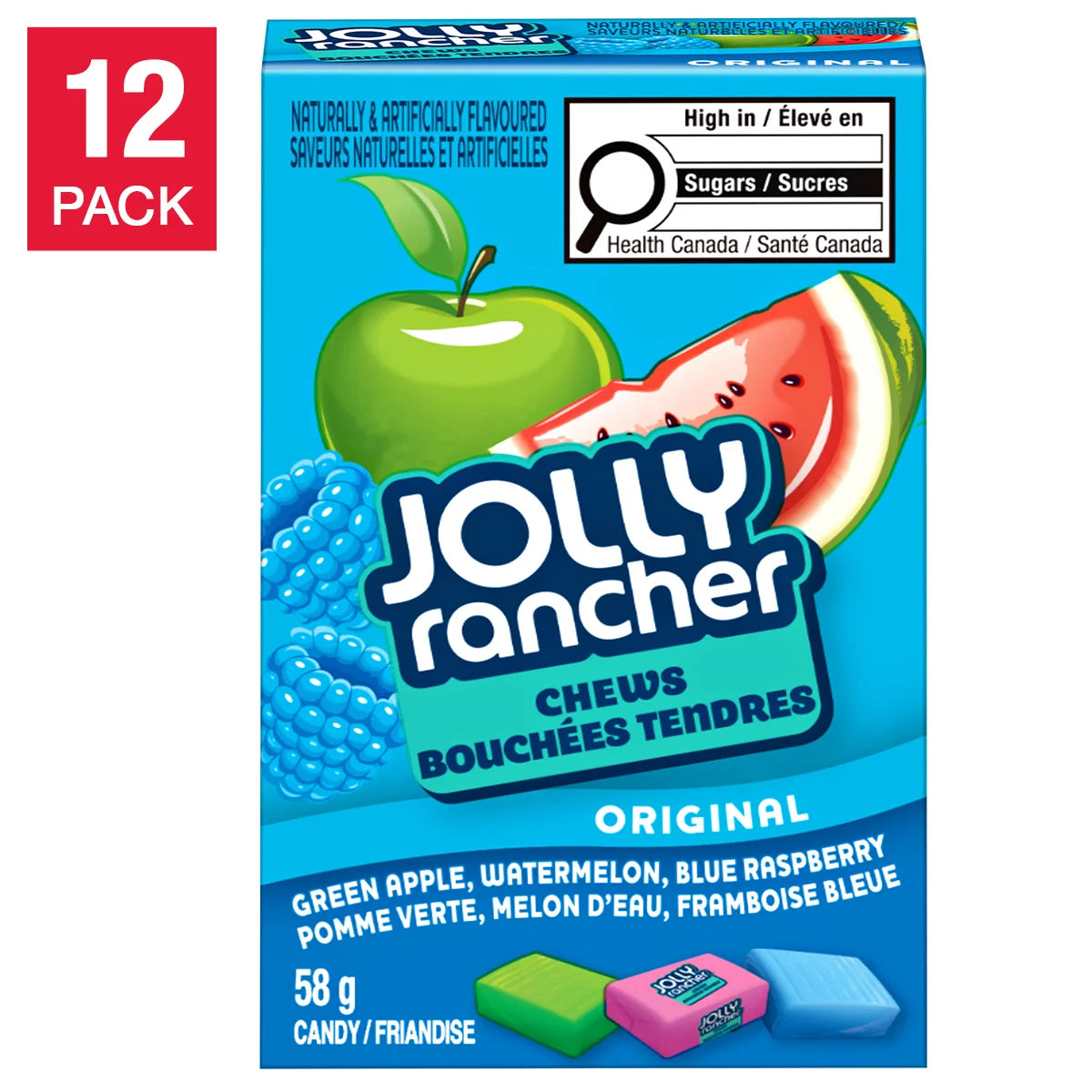 Jolly Rancher Chew 12x58g Assorted
