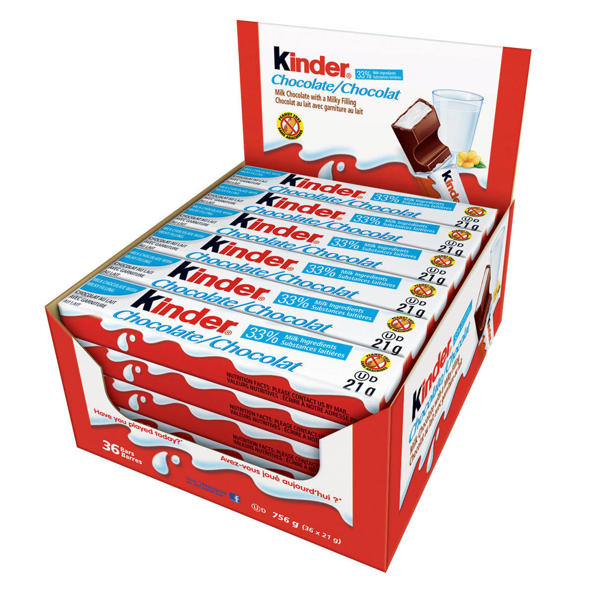 Kinder Chocolate Bar 36x21g Original