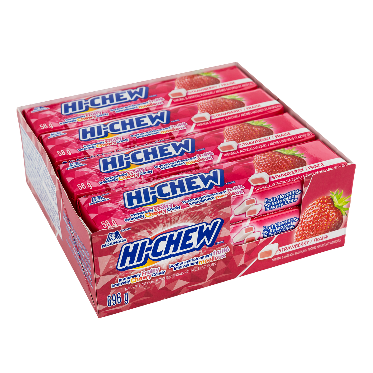 Hi Chew Soft Candy 12x58g Strawberry