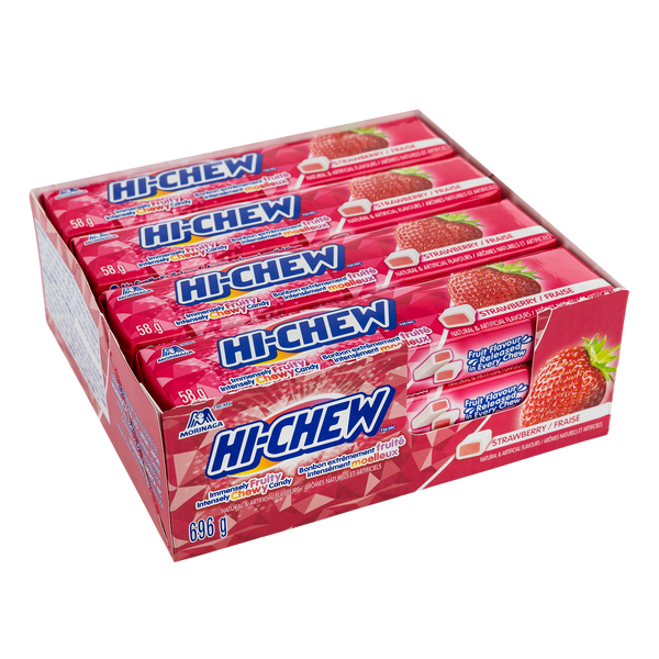 Hi Chew Soft Candy 12x58g Strawberry