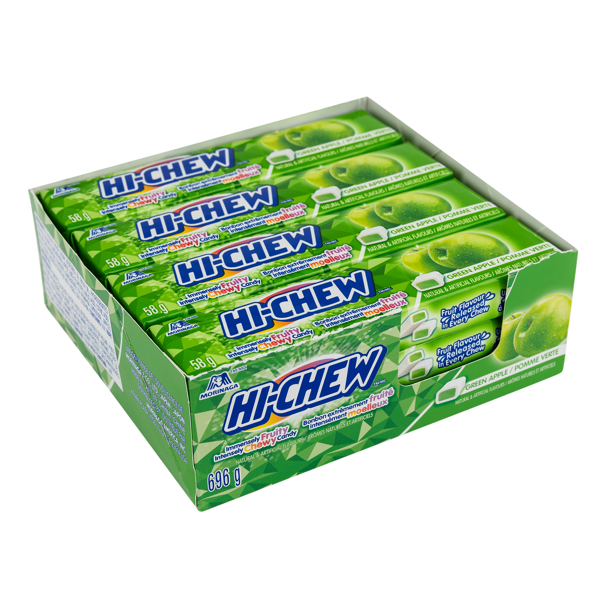 Hi Chew Soft Candy 12x58g Green Apple