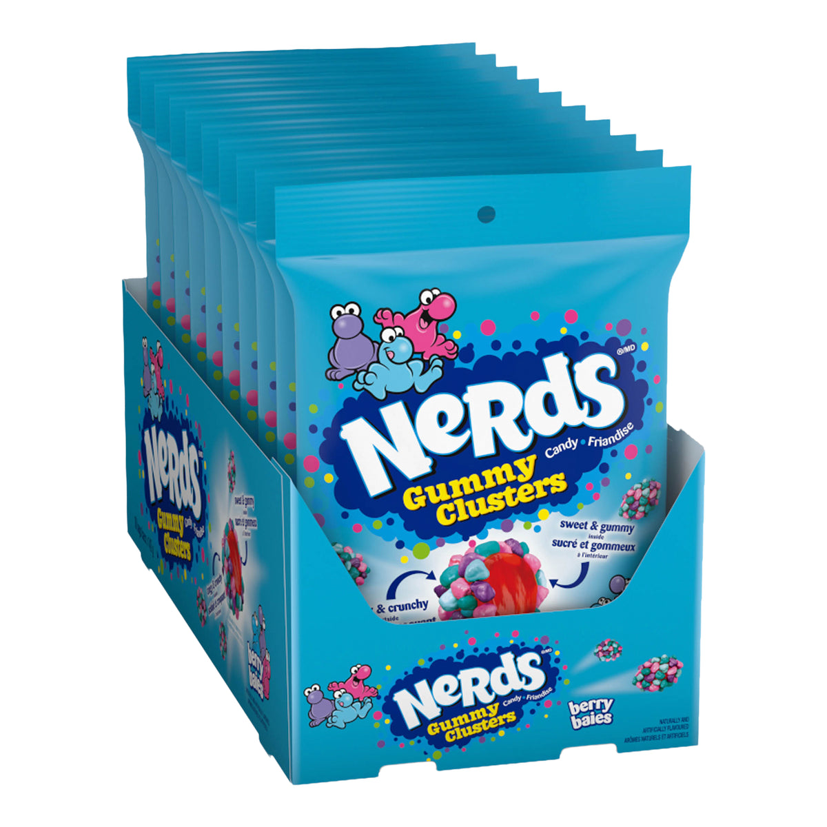Nerds Gummy Cluster 10x142g Berry