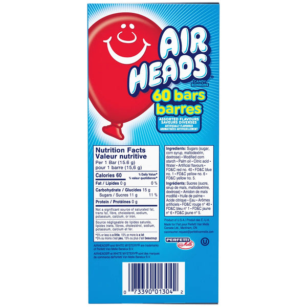 Airheads Fruit Candy Bites 60x15g Assorted