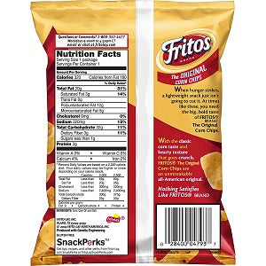 Fritos 37x90g Corn Chips