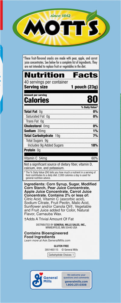 Fruit Snack Mott's 68x22g Variety
