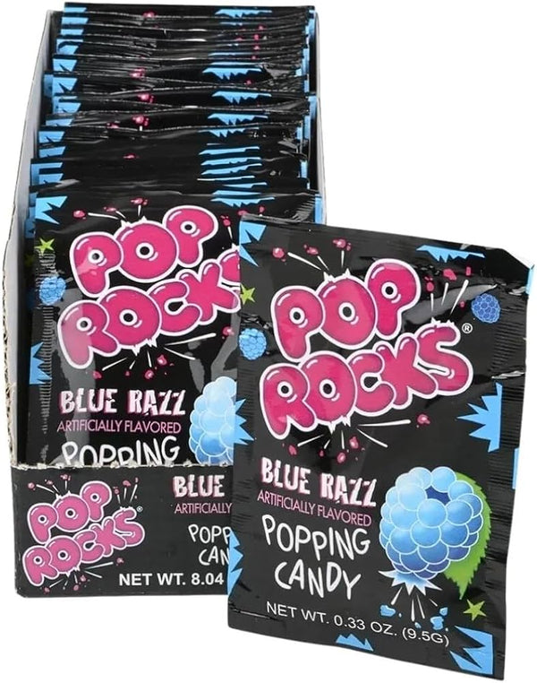 Shock Rocks Popping 24x9g Blue Raspberry