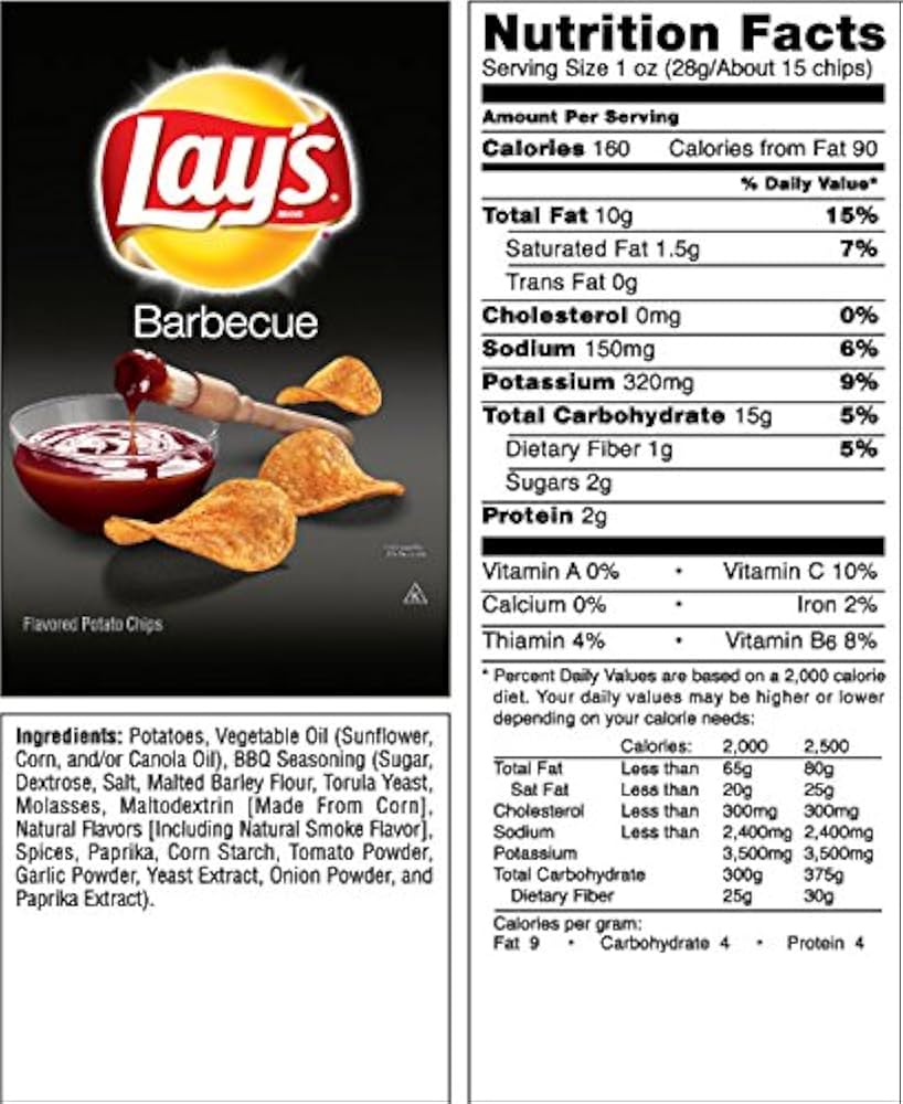 Potato Chips Lays 40x40g BBQ