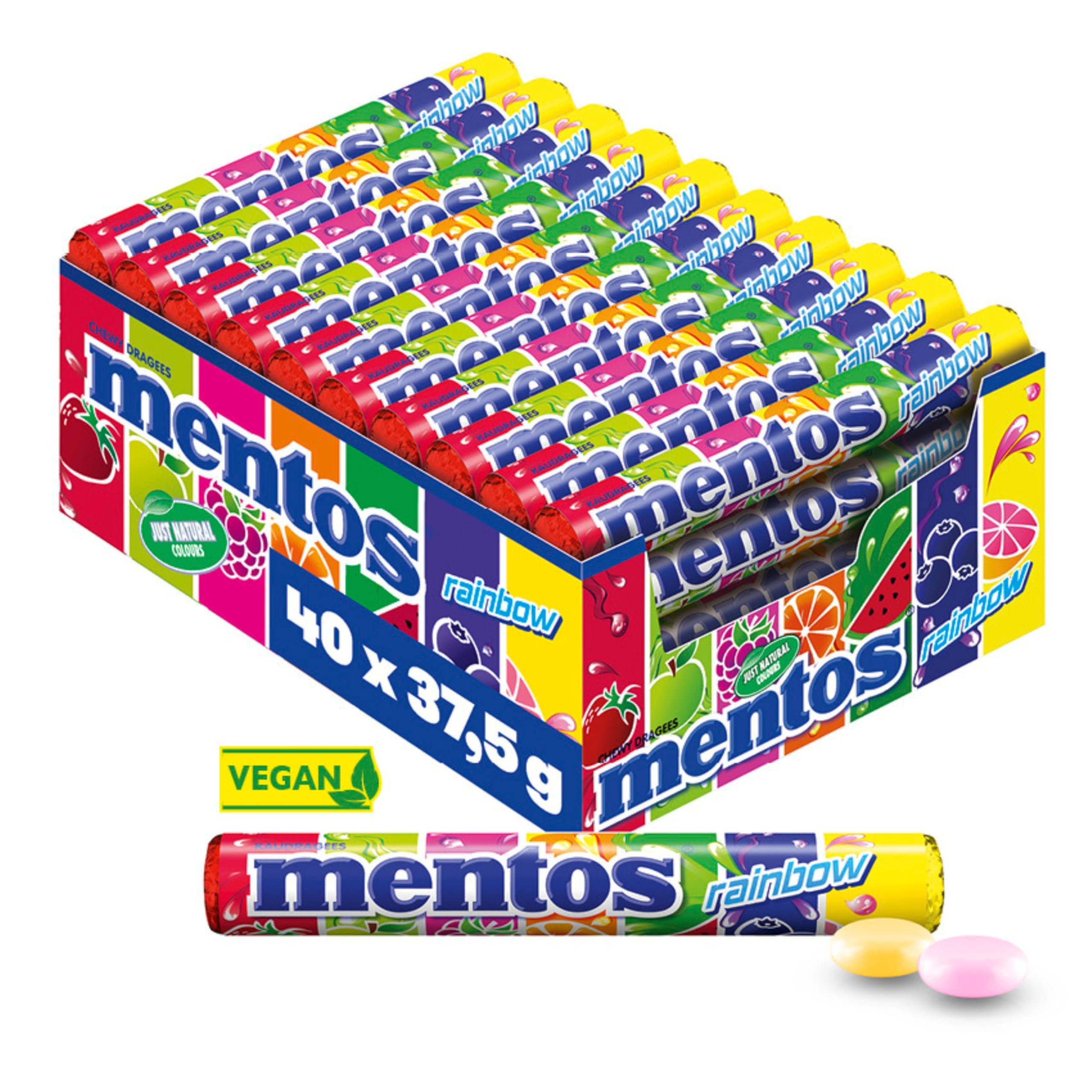Mentos 20x37g Rainbow