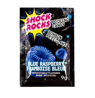 Shock Rocks Popping 24x9g Blue Raspberry