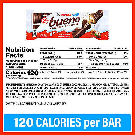 Kinder Chocolate Bar 36x21g Original
