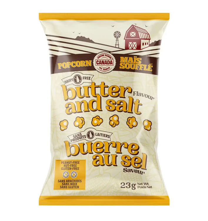 Popcorn From Farm to Table 32x23g Butter & Salt
