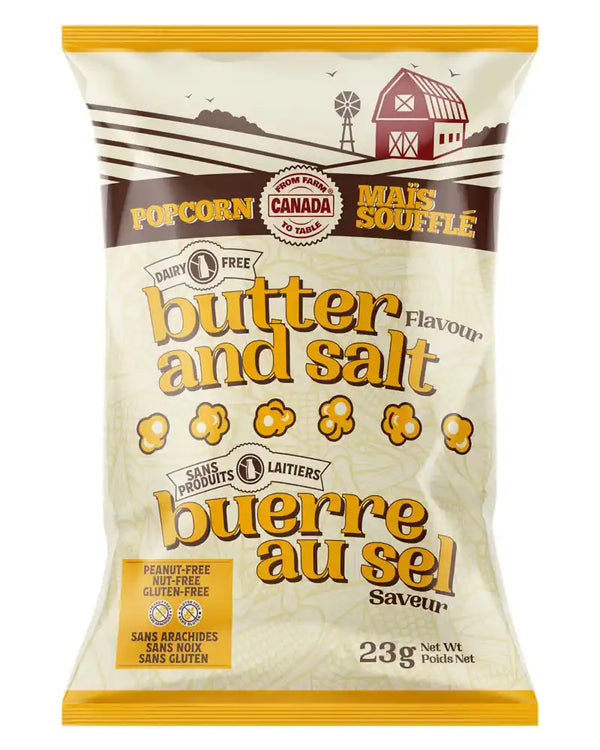 Popcorn From Farm to Table 32x23g Butter & Salt