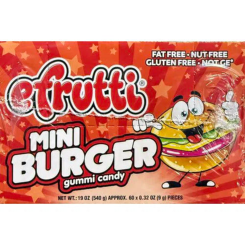 eFrutti Gummies 60's Mini Sour Burger