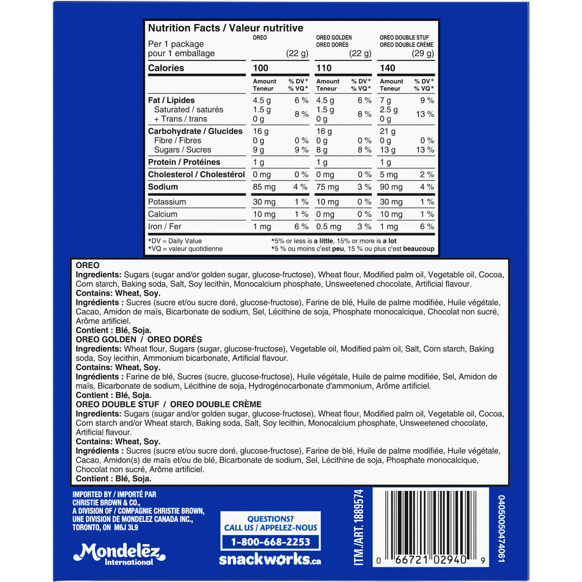 Oreo Cookie 60-pack Variety
