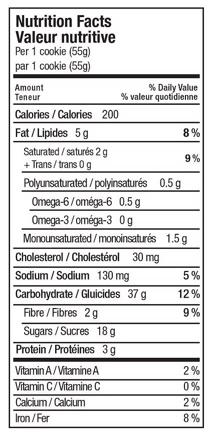 Cookie Shires 120x55g Chocolate Chips