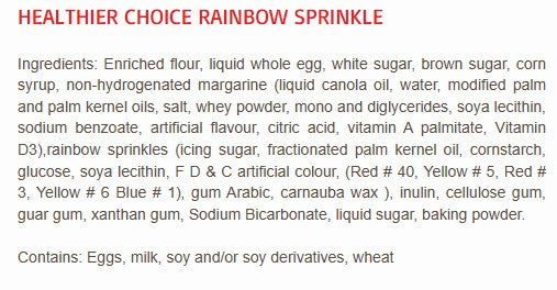 Cookie Shires 120x55g Birthday Cake