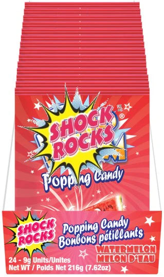 Shock Rocks Popping 24x9g Watermelon