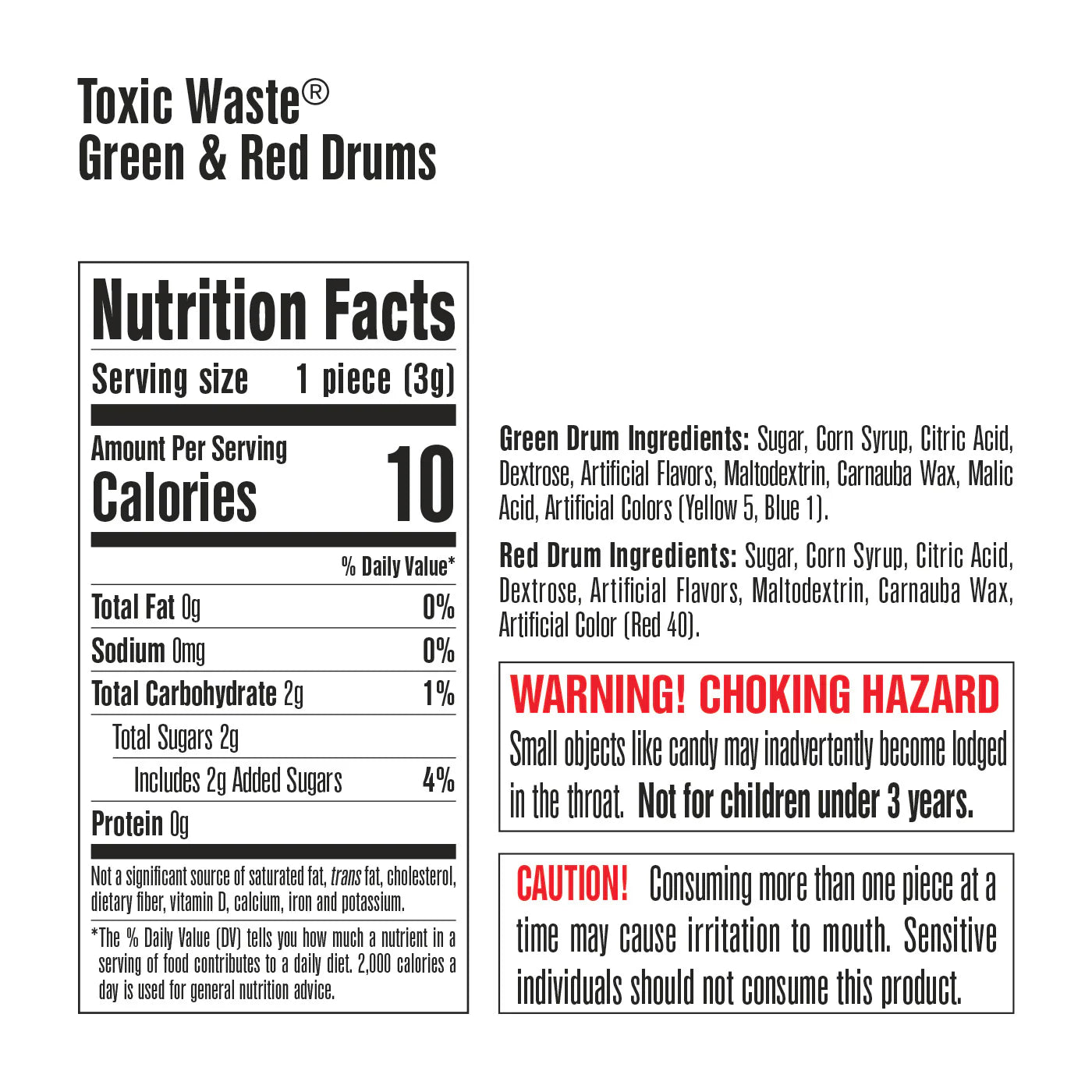 Toxic Waste Drum 12x48g Red (Ultra Sour)