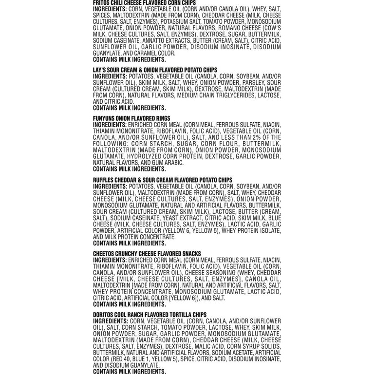 Frito Lay Chips 54×28g Variety