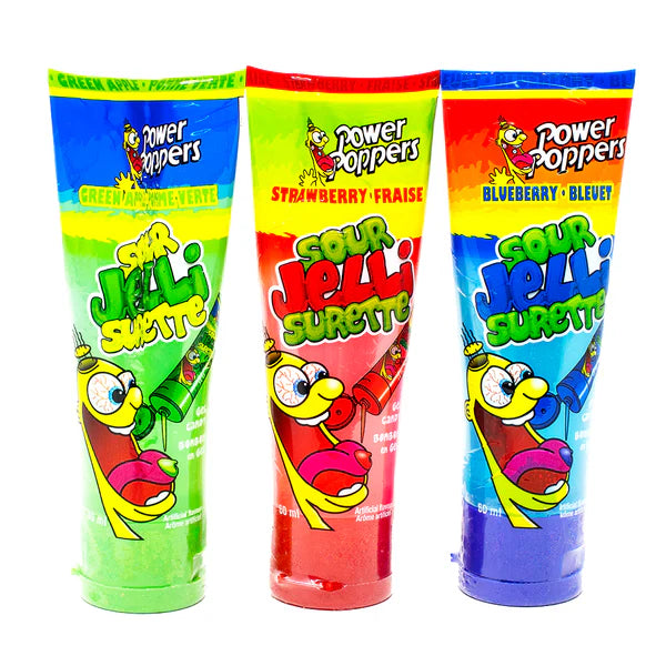 Power Poppers Sour Jelli 12x60ml Assorted
