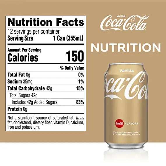 Coca-Cola Can 12x355ml Vanilla