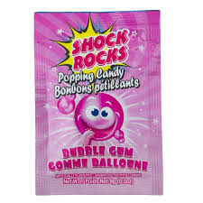 Shock Rocks Popping 24x9g Crackling Bubble Gum
