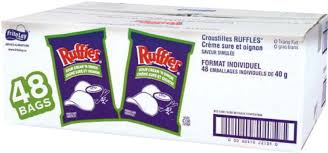 Ruffles Chips 48x40g Sour Cream & Onion