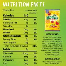 Mamba Fruit Chews 24x79g Assorted