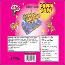 Poppa Pops Lollipops 18x85g Original