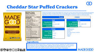 Made Good Cheddar Crackers 100x20g Puffed Stars