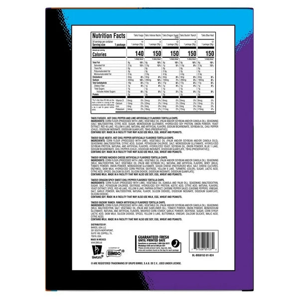 Taki's Galaxy Pack 54x28g Assorted