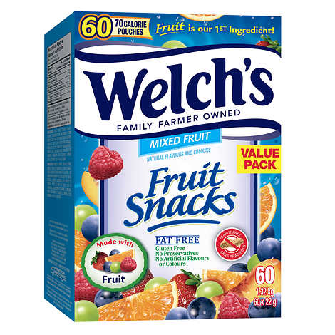 Fruit Snack Welch 60x25g Variety