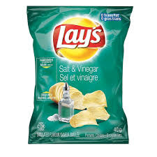 Potato Chips Lays 40x40g Salt & Vinegar
