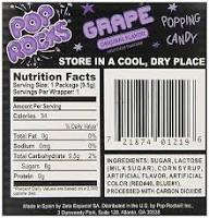 Shock Rocks Popping 24x9g Grape