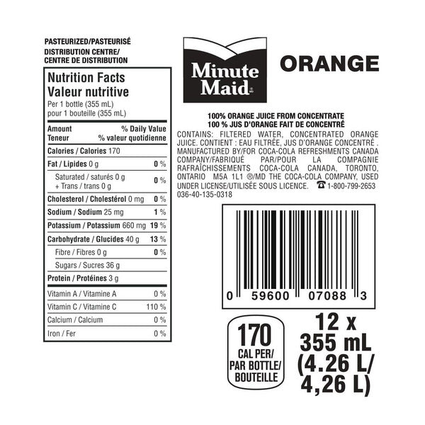 Minute Maid PET 12x355ml Orange