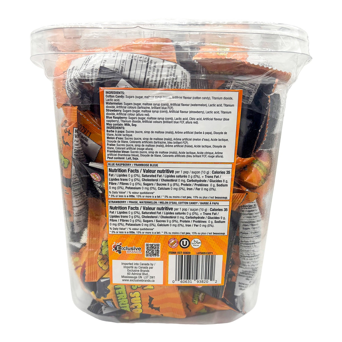 Spooky Ring Pops 40x10g